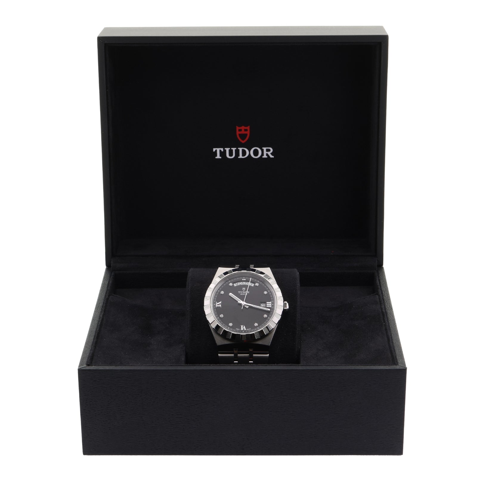 Tudor Royal, Schwarzes Zifferblatt mit Diamanten, Ref. M28600 - 0004, 2025, B+P - LUXUHRIA