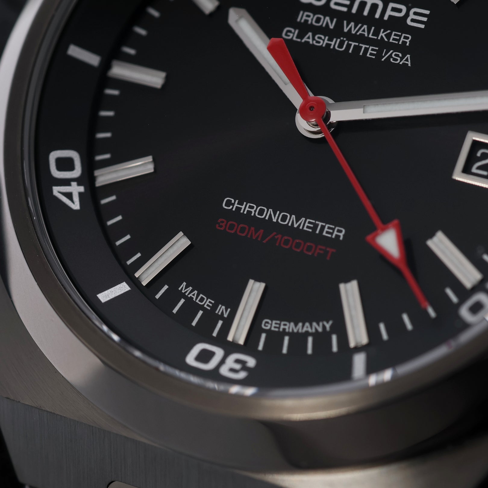 Wempe Iron Walker 42mm, Sonderedition Köln Edition, Gun Metal, Ref. WI690003, mit Box - LUXUHRIA