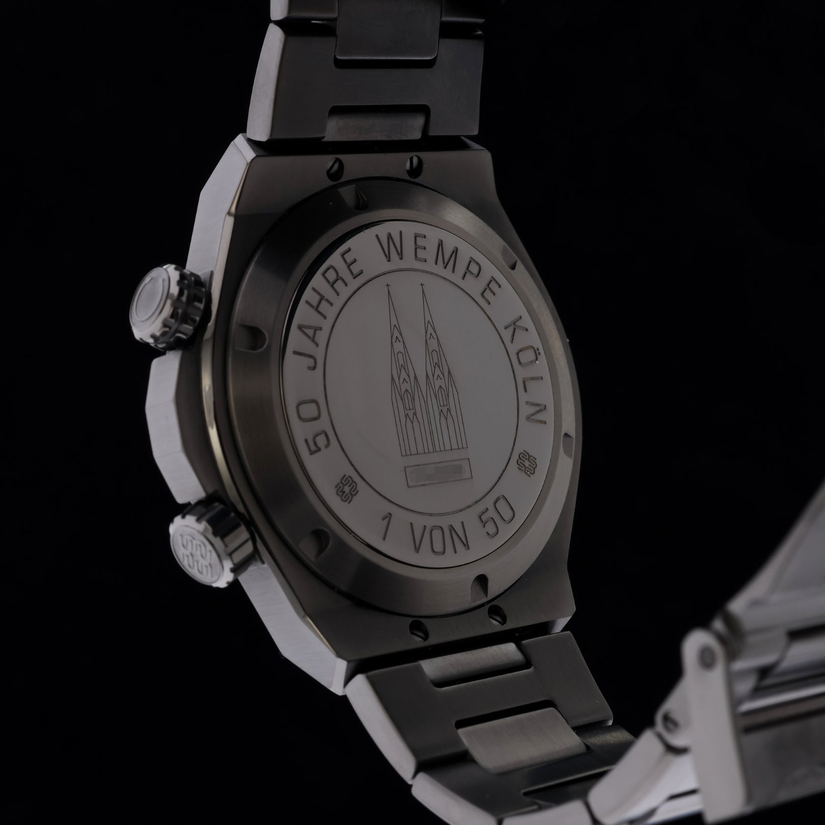 Wempe Iron Walker 42mm, Sonderedition Köln Edition, Gun Metal, Ref. WI690003, mit Box - LUXUHRIA