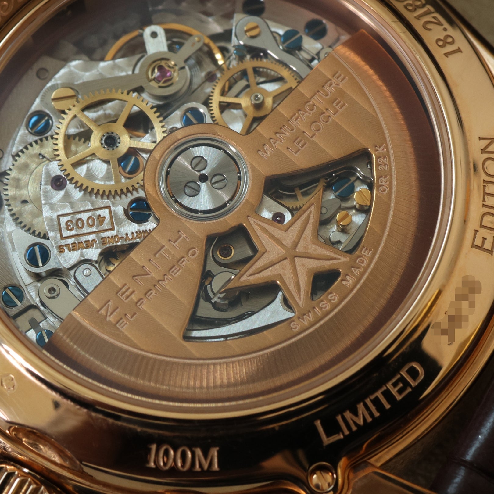 Zenith El Primero Perpetual Calendar, Rosegold, Ref. 18.2180.4003/01.C713, 12 - 2014, B+P - LUXUHRIA